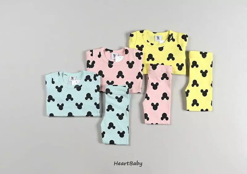 Heart Baby - Korean Children Fashion - #minifashionista - Circle Mickey Easywear - 3