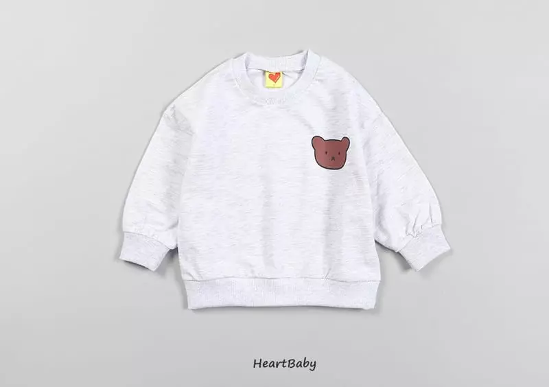 Heart Baby - Korean Children Fashion - #minifashionista - Bear Top Bottom Set - 6