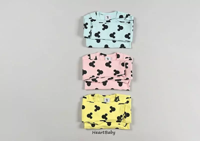 Heart Baby - Korean Children Fashion - #minifashionista - Circle Mickey Easywear - 4