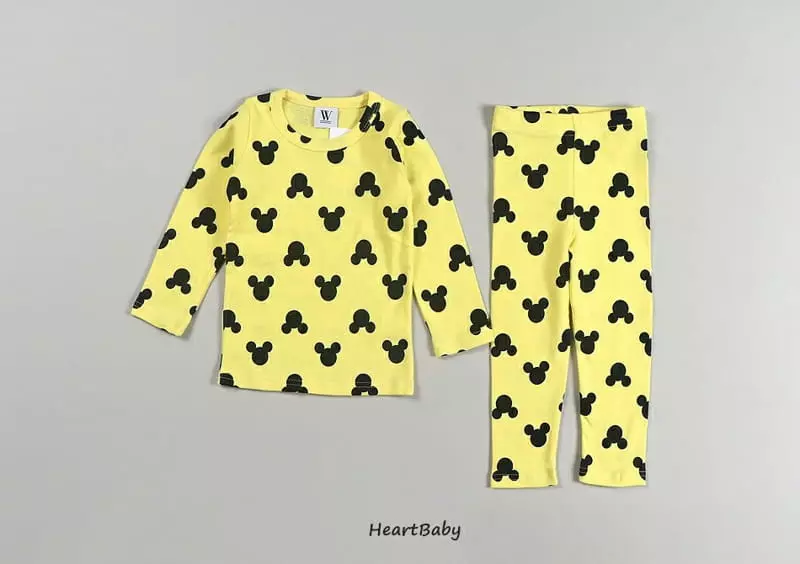 Heart Baby - Korean Children Fashion - #stylishchildhood - Circle Mickey Easywear - 7