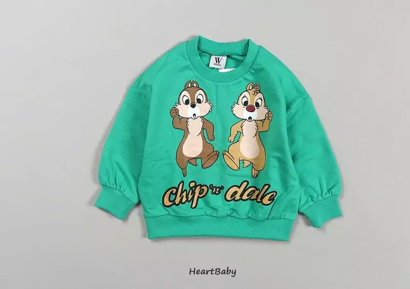 Heart Baby - Korean Children Fashion - #todddlerfashion - Chip and Dale Top Bottom Set - 6