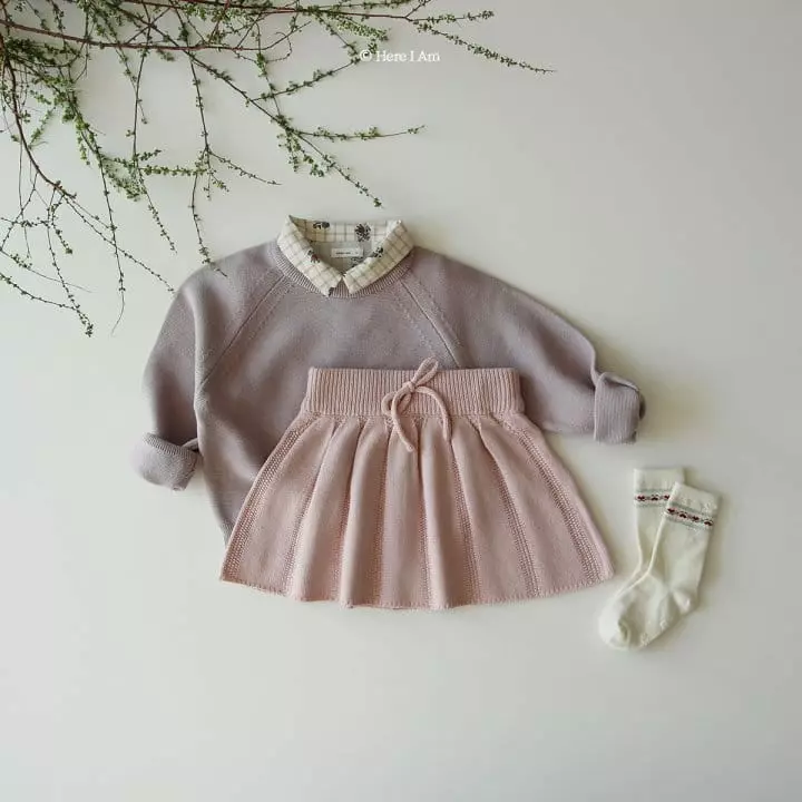 Here I Am - Korean Children Fashion - #childrensboutique - Pure Knit Skirt - 4
