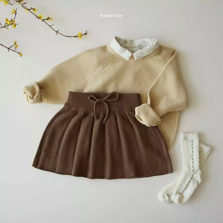 Here I Am - Korean Children Fashion - #fashionkids - Pure Knit Skirt - 6