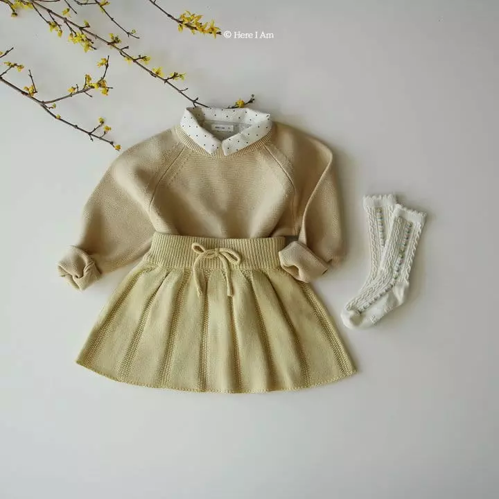 Here I Am - Korean Children Fashion - #kidsshorts - Pure Knit Skirt - 7