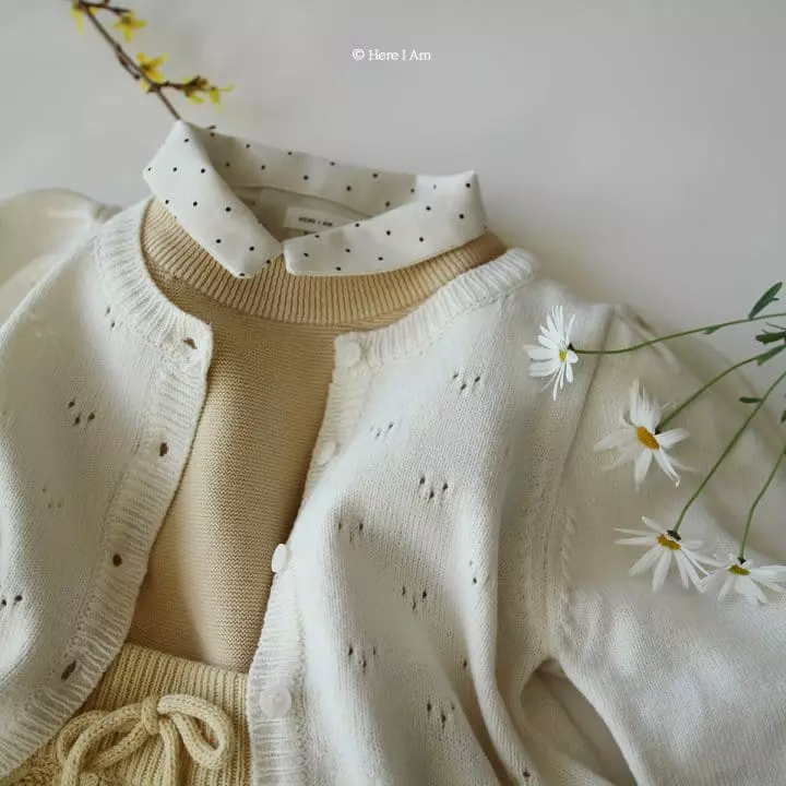 Here I Am - Korean Children Fashion - #kidsstore - Fleur Knit Cardigan - 5
