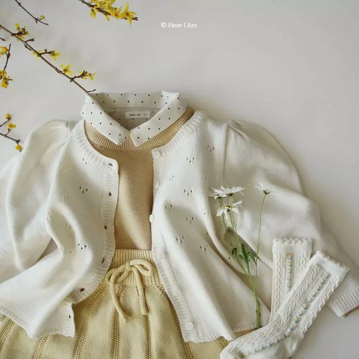 Here I Am - Korean Children Fashion - #kidzfashiontrend - Fleur Knit Cardigan - 6