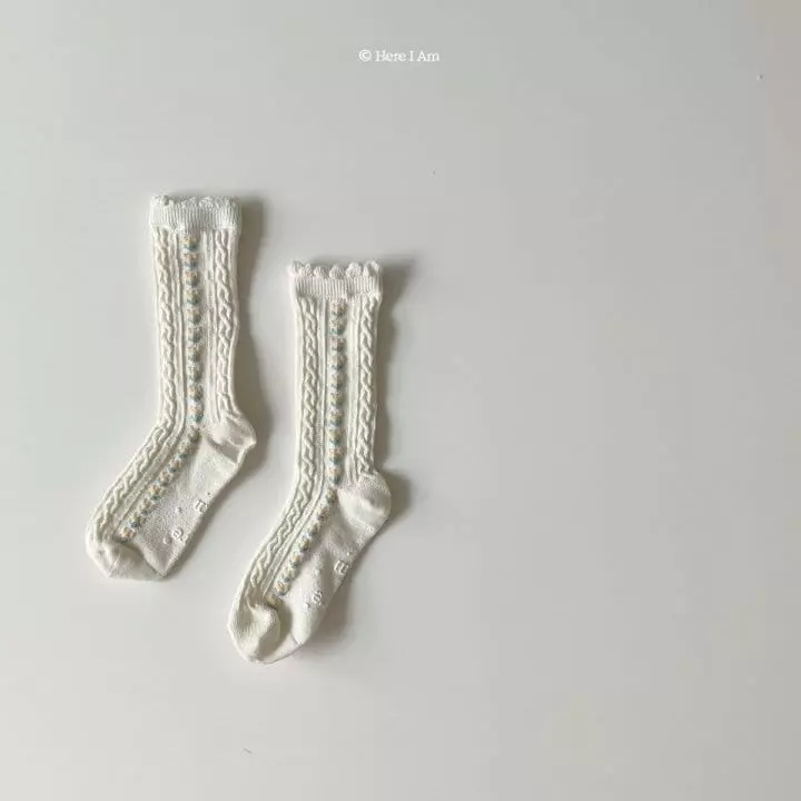 Here I Am - Korean Children Fashion - #kidzfashiontrend - Here I Am Socks [set of 2] - 2