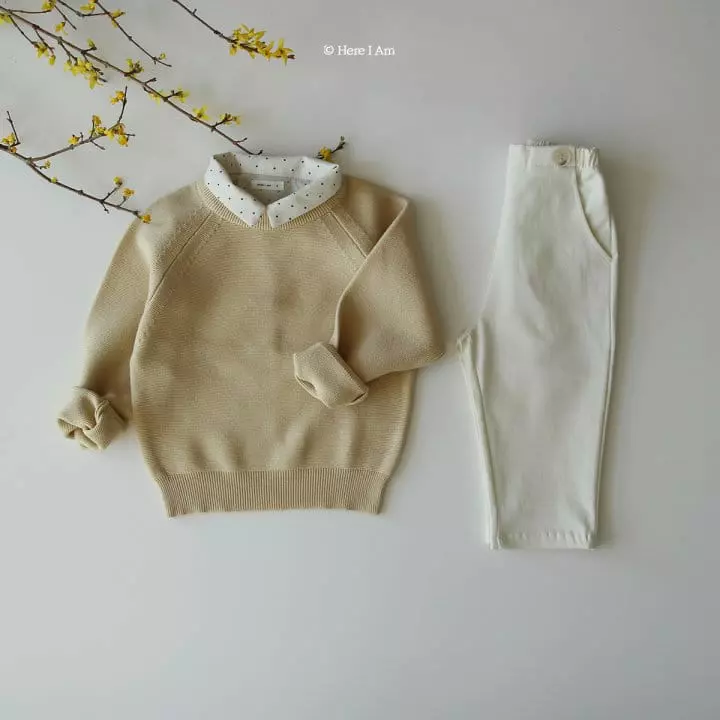 Here I Am - Korean Children Fashion - #littlefashionista - Crème Pants - 6
