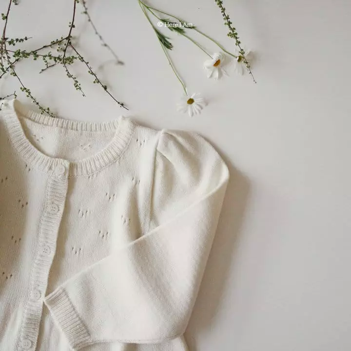 Here I Am - Korean Children Fashion - #magicofchildhood - Fleur Knit Cardigan - 9