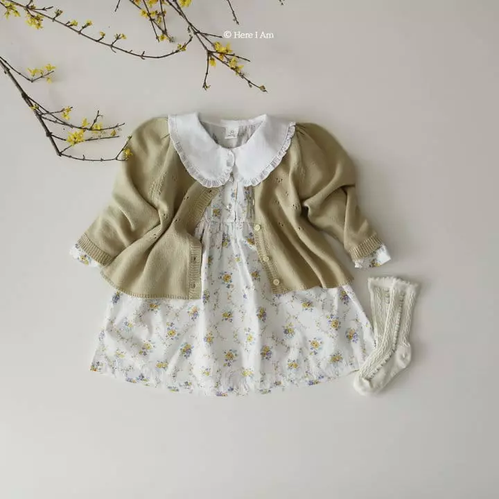 Here I Am - Korean Children Fashion - #minifashionista - Fleur Knit Cardigan - 10