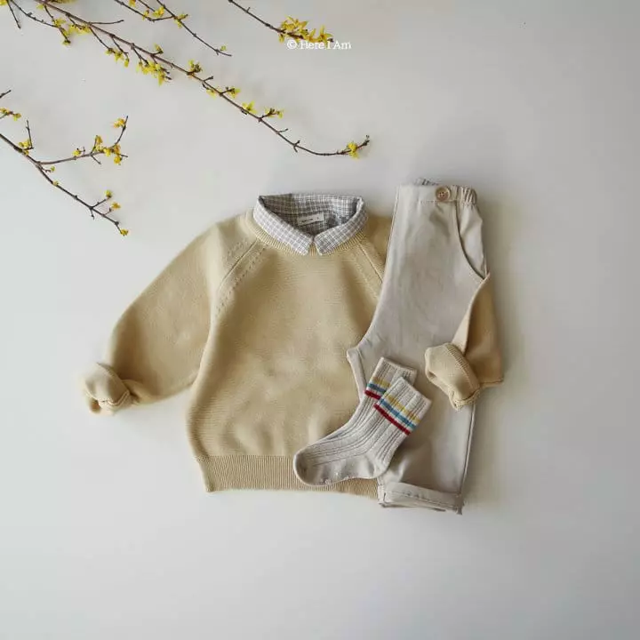 Here I Am - Korean Children Fashion - #minifashionista - Crème Pants - 8