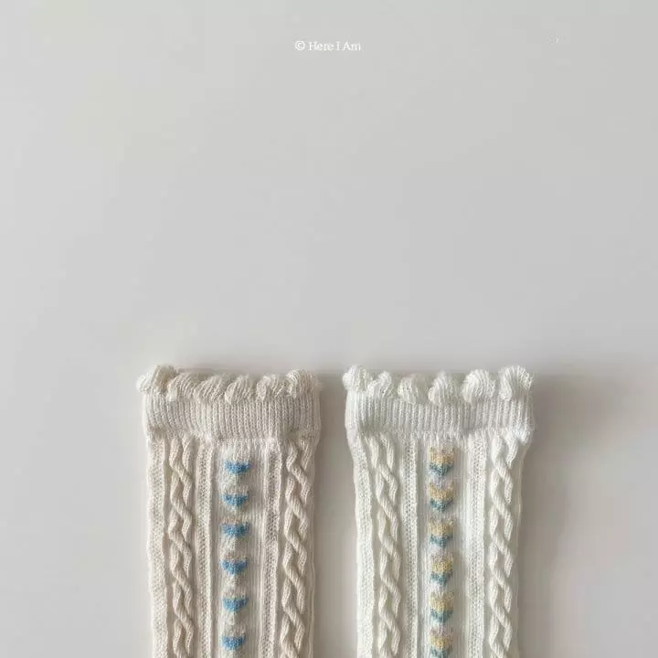 Here I Am - Korean Children Fashion - #minifashionista - Here I Am Socks [set of 2] - 6