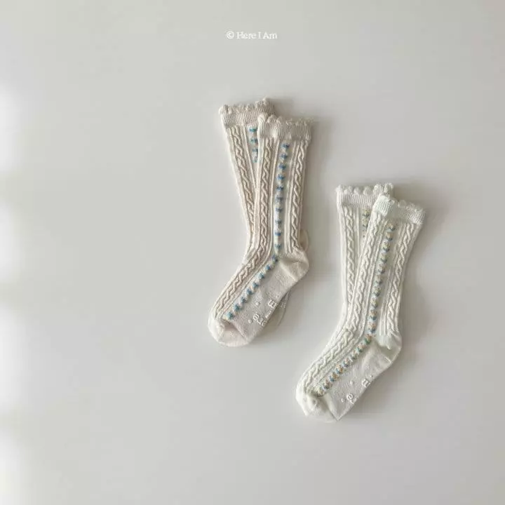 Here I Am - Korean Children Fashion - #prettylittlegirls - Here I Am Socks [set of 2] - 7