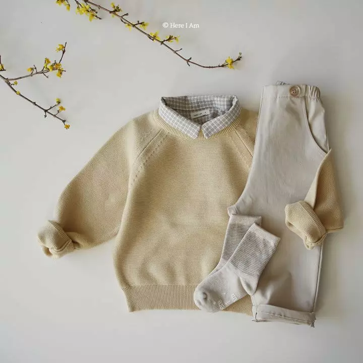 Here I Am - Korean Children Fashion - #todddlerfashion - Crème Pants - 10
