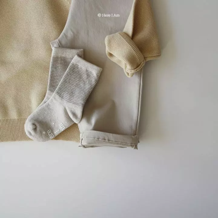 Here I Am - Korean Children Fashion - #toddlerclothing - Crème Pants - 11