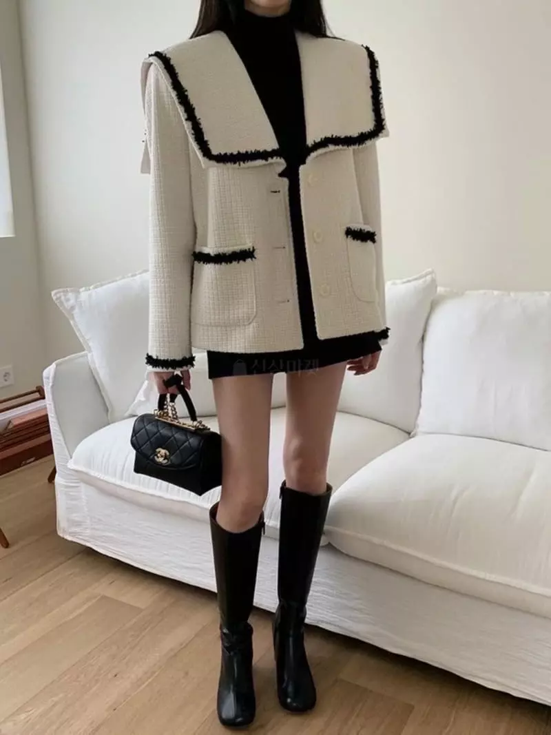 Heyjude - Korean Women Fashion - #momslook - Tweed Sera Jacket - 2