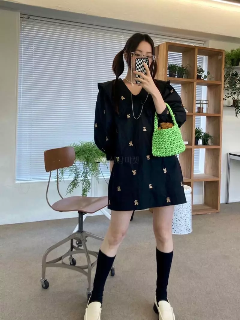 Heyjude - Korean Women Fashion - #momslook - Bear One-piece - 3
