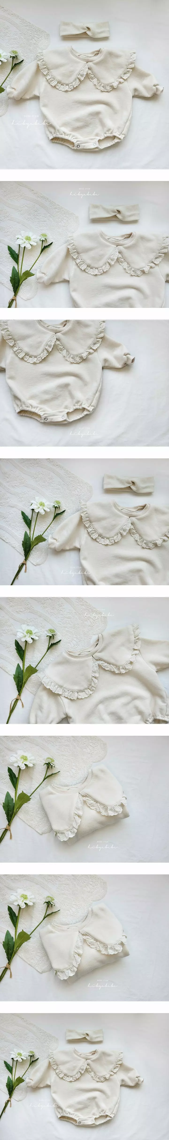 Hi Byebebe - Korean Baby Fashion - #babyboutiqueclothing - Milk Collar Bodysuit