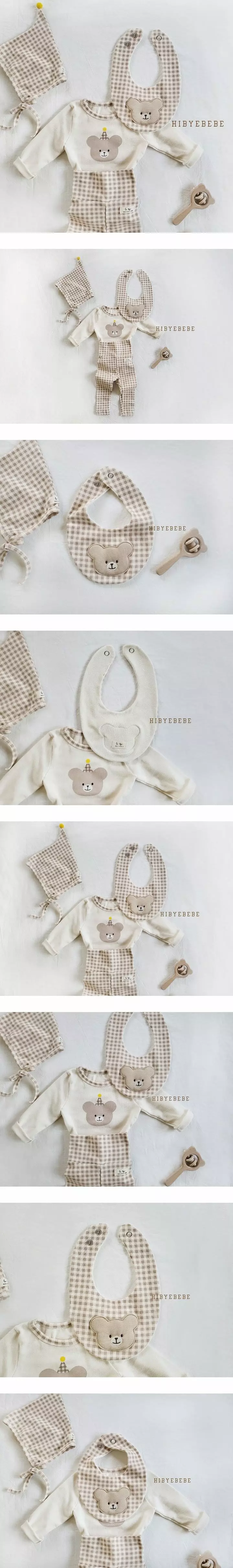 Hi Byebebe - Korean Baby Fashion - #babyoutfit - Bear Towel Bib