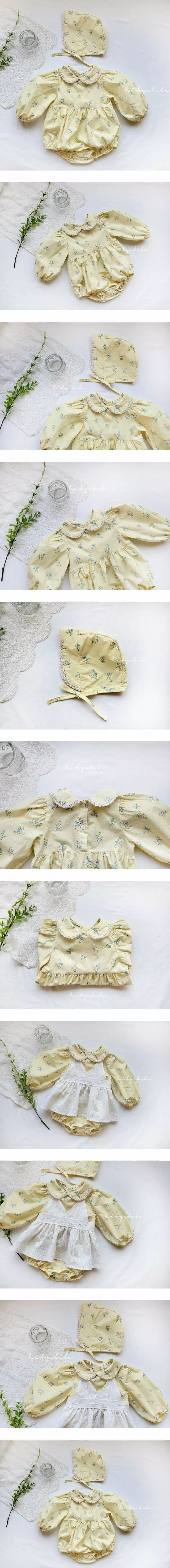 Hi Byebebe - Korean Baby Fashion - #babywear - Floria Collar Bodysuit