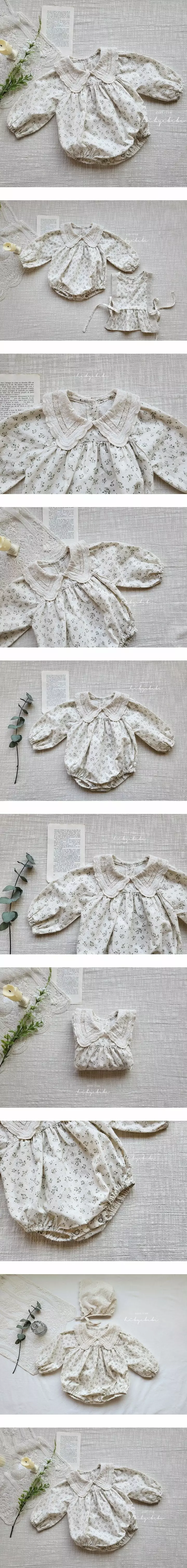Hi Byebebe - Korean Baby Fashion - #onlinebabyshop - Garden Lace Bodysuit