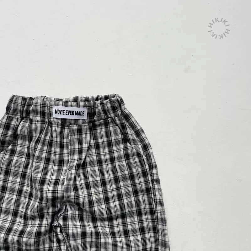 Hikiki - Korean Children Fashion - #Kfashion4kids - Span Slacks Check - 8