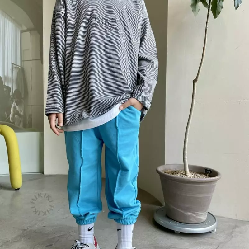 Hikiki - Korean Children Fashion - #childofig - Slit Jogger Pants - 2