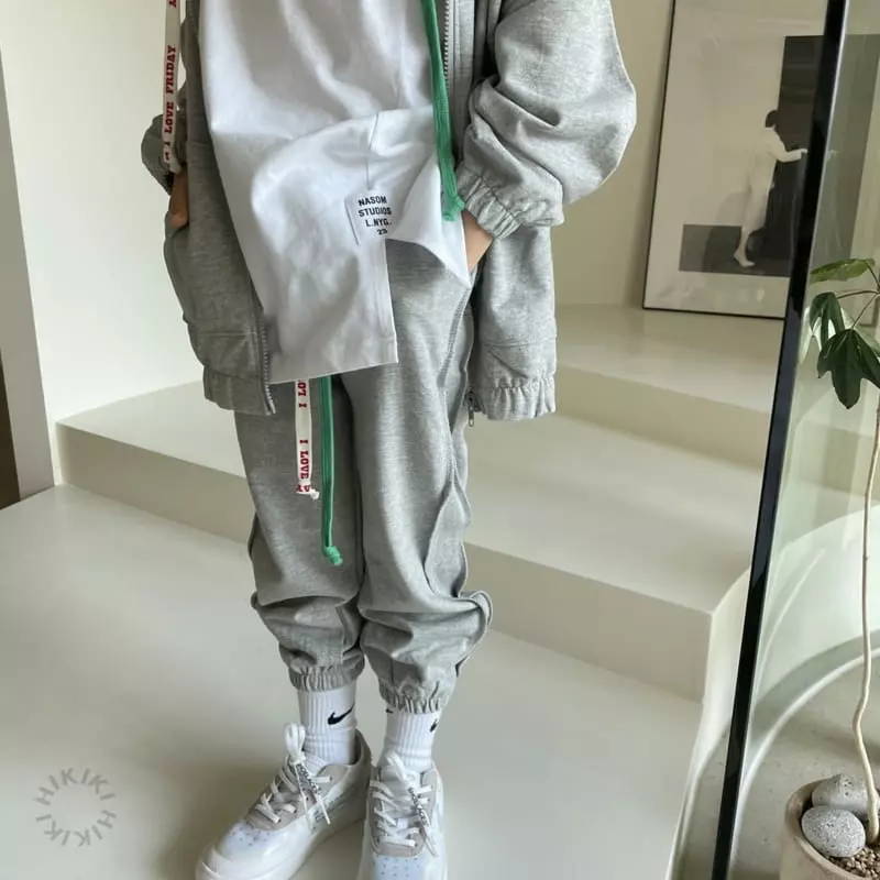 Hikiki - Korean Children Fashion - #childofig - String Jogger Pants