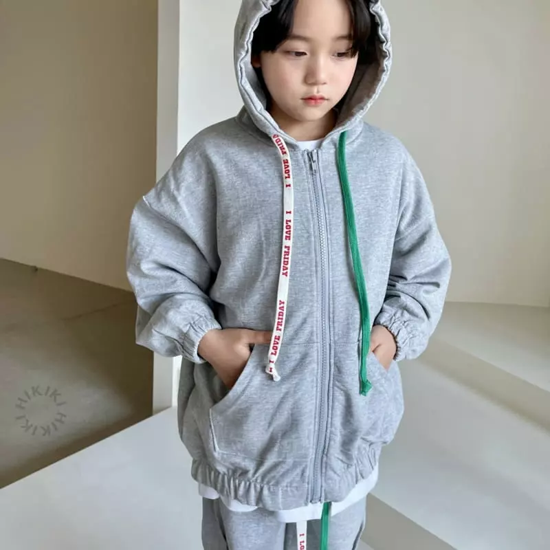 Hikiki - Korean Children Fashion - #stylishchildhood - String Hoody Jumper - 4