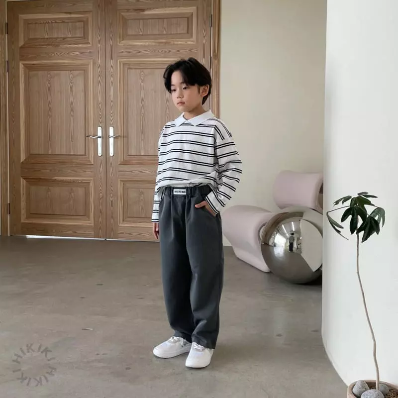 Hikiki - Korean Children Fashion - #childrensboutique - Span Slacks Gray - 2