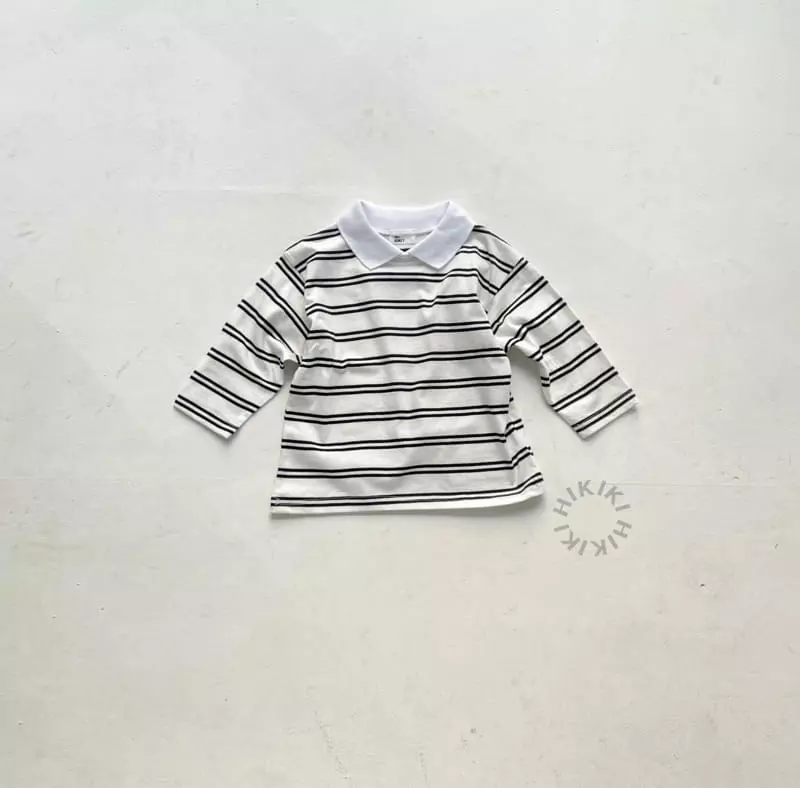 Hikiki - Korean Children Fashion - #childrensboutique - 2 Stripes Tee - 8