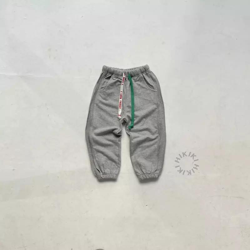 Hikiki - Korean Children Fashion - #discoveringself - String Jogger Pants - 5