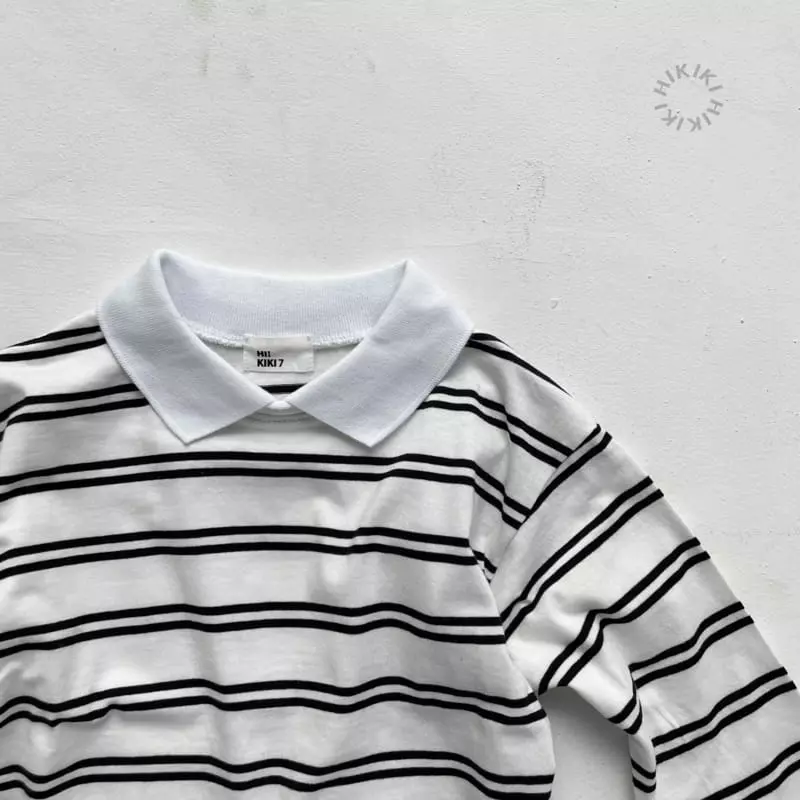 Hikiki - Korean Children Fashion - #discoveringself - 2 Stripes Tee - 10