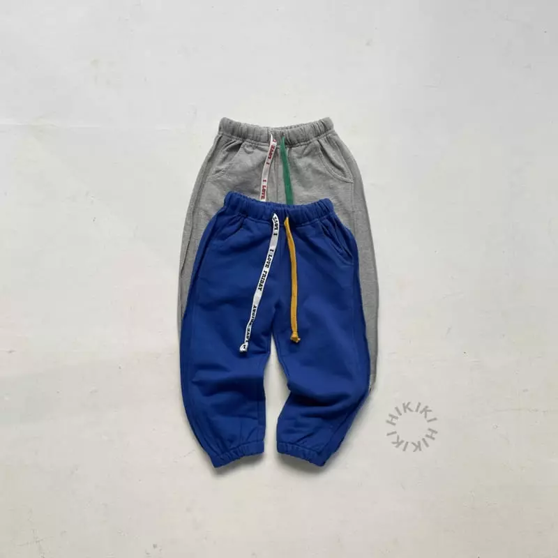 Hikiki - Korean Children Fashion - #kidsshorts - String Jogger Pants - 7