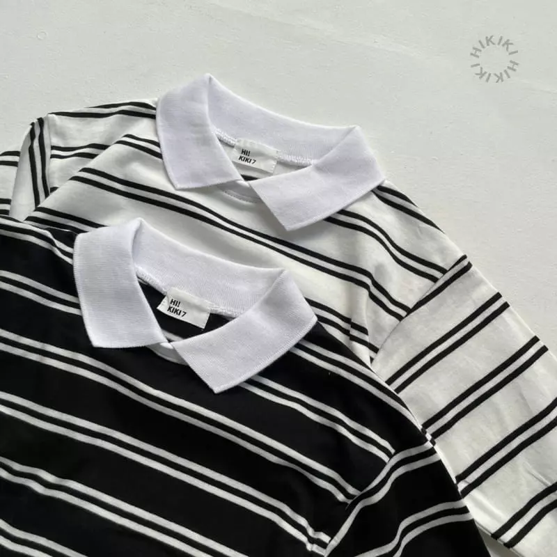 Hikiki - Korean Children Fashion - #kidsshorts - 2 Stripes Tee - 12