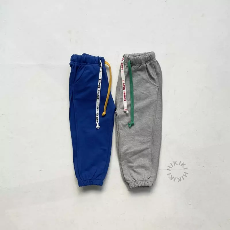 Hikiki - Korean Children Fashion - #kidsstore - String Jogger Pants - 8