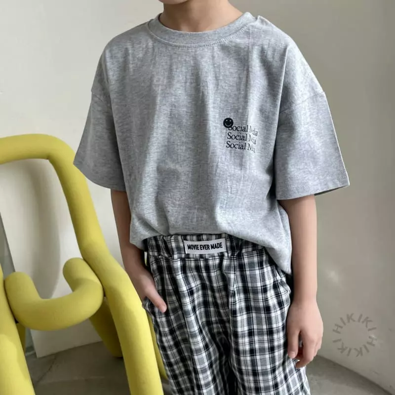 Hikiki - Korean Children Fashion - #kidsstore - Social Short Sleeves Tee - 5