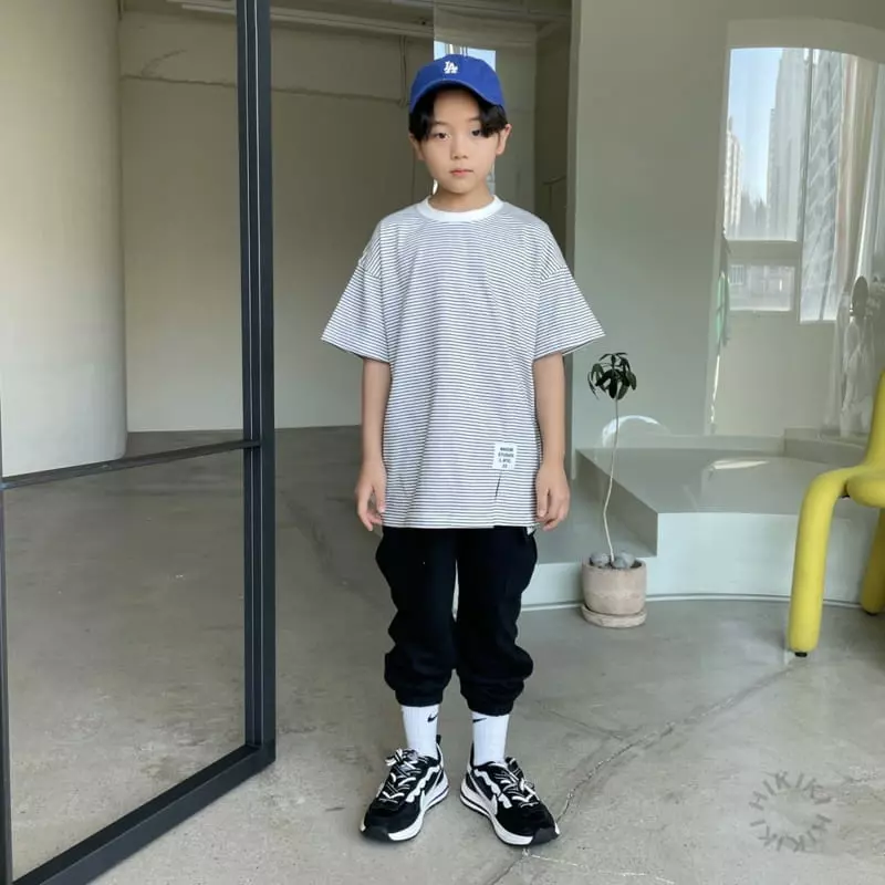 Hikiki - Korean Children Fashion - #kidsstore - Slit Short Sleeves Tee - 2
