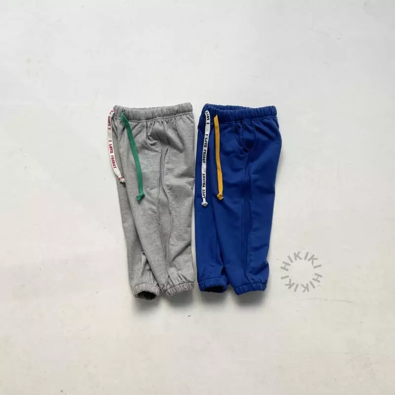 Hikiki - Korean Children Fashion - #kidzfashiontrend - String Jogger Pants - 9