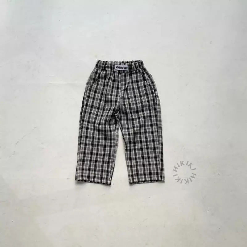 Hikiki - Korean Children Fashion - #kidzfashiontrend - Span Slacks Check - 7