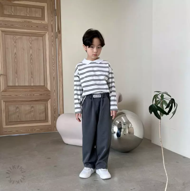 Hikiki - Korean Children Fashion - #prettylittlegirls - 2 Stripes Tee - 3