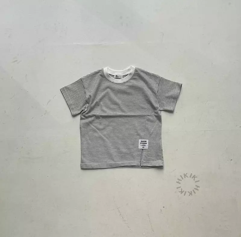 Hikiki - Korean Children Fashion - #stylishchildhood - Slit Short Sleeves Tee - 11