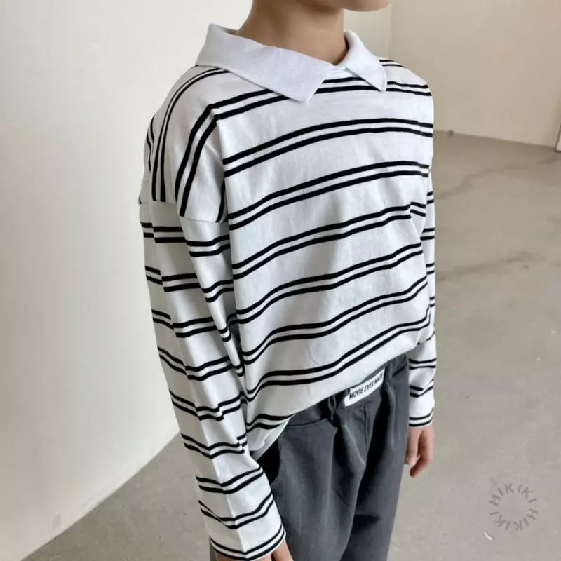 Hikiki - Korean Children Fashion - #stylishchildhood - 2 Stripes Tee - 6