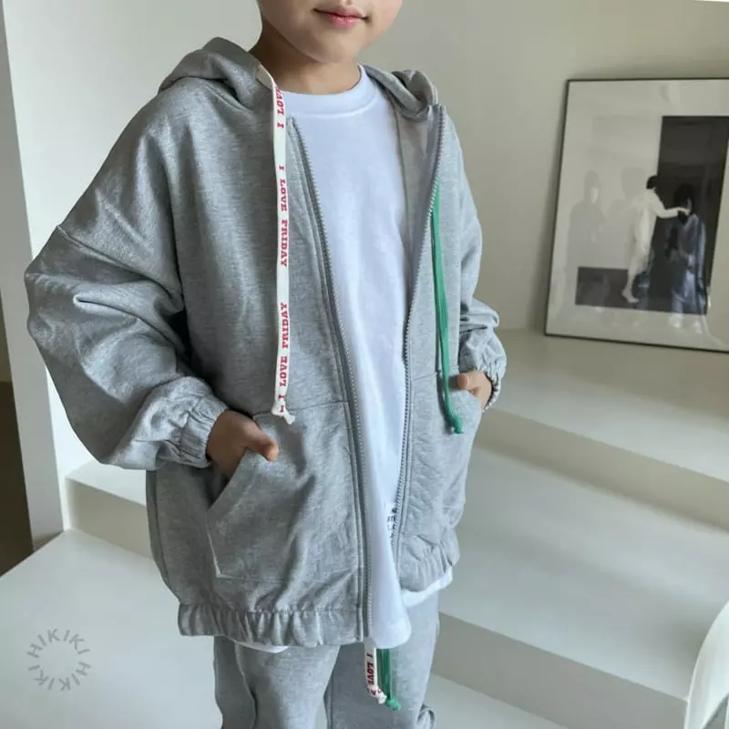 Hikiki - Korean Children Fashion - #todddlerfashion - String Hoody Jumper