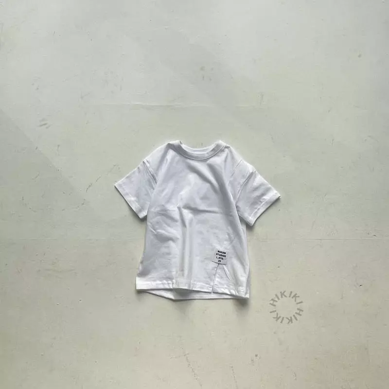 Hikiki - Korean Children Fashion - #toddlerclothing - Slit Short Sleeves Tee - 10
