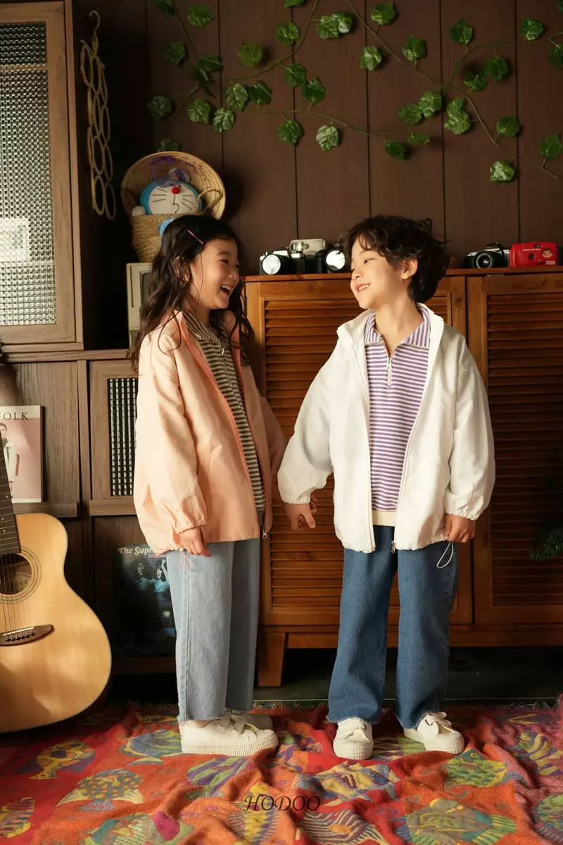 Hodoo - Korean Children Fashion - #Kfashion4kids - Match Zip-up Sweatshirt - 5