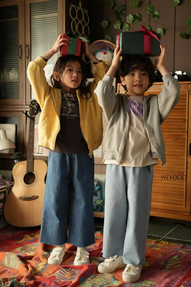 Hodoo - Korean Children Fashion - #childofig - Wide Jeans - 7