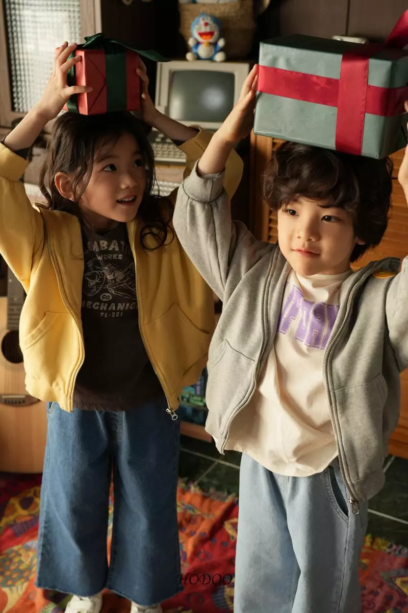 Hodoo - Korean Children Fashion - #childofig - Wide Jeans - 8