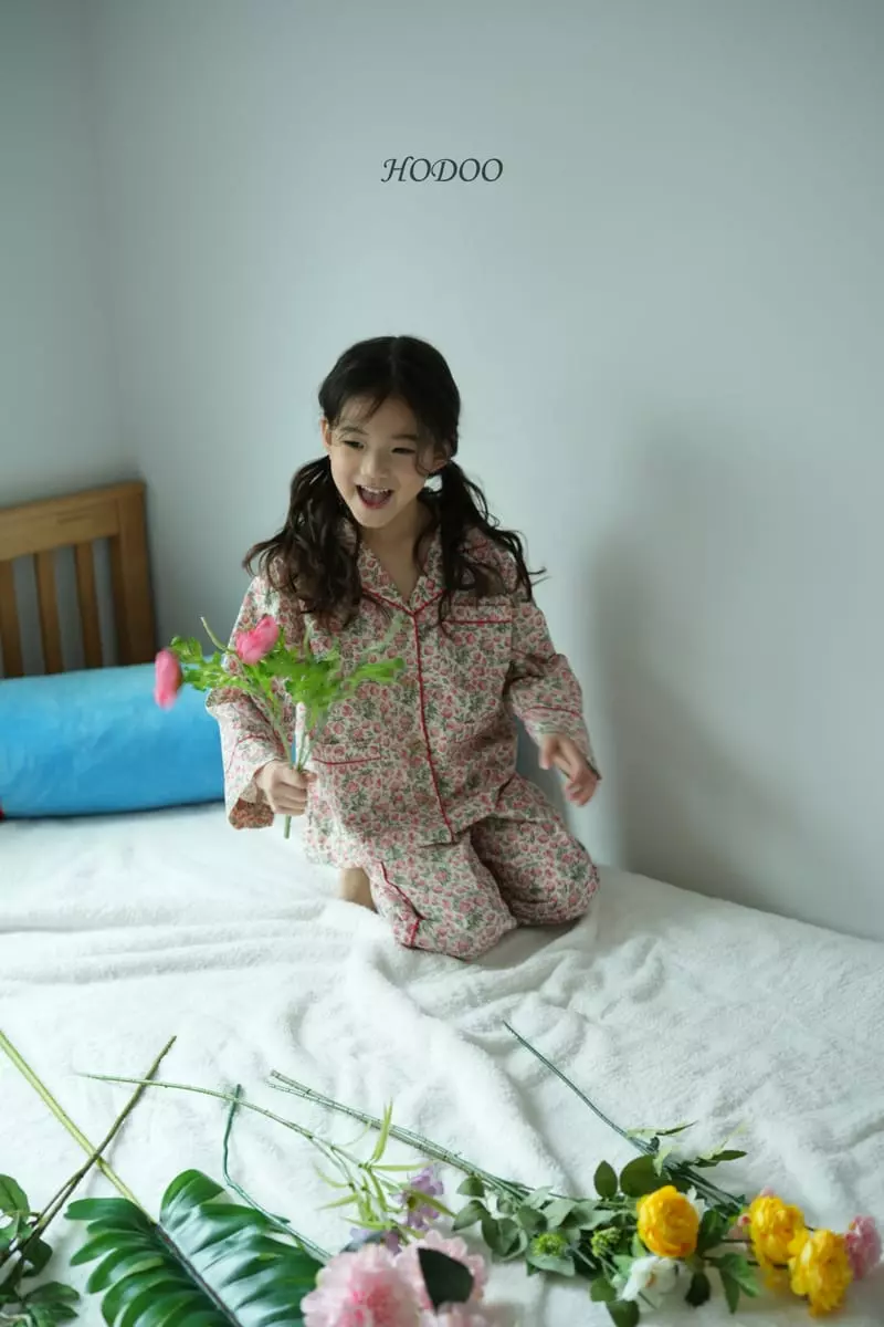 Hodoo - Korean Children Fashion - #designkidswear - Rose Pajamas - 4
