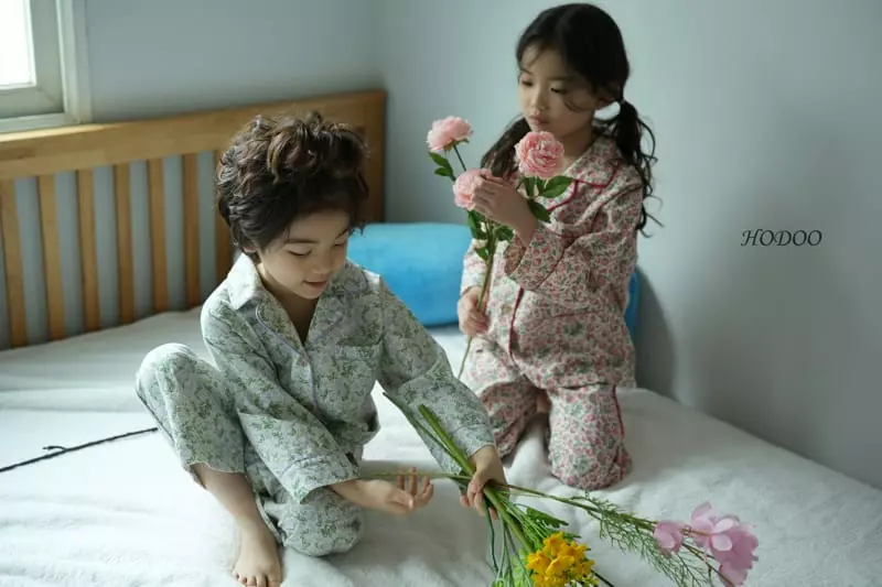 Hodoo - Korean Children Fashion - #kidsshorts - Rose Pajamas - 6